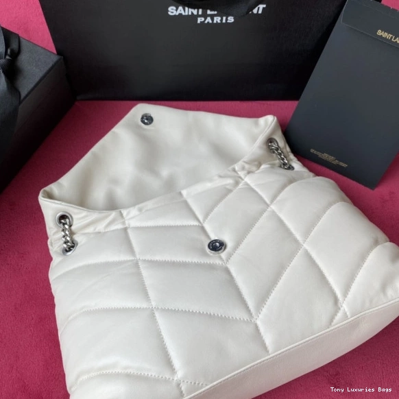 Tony Luxuries QUILTED MEDIUM LAMBSKIN BAG PUFFER YSL IN 0716